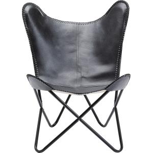 Sessel California Leder Schwarz