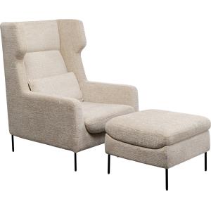 Sessel  Hocker Quinn High Beige
