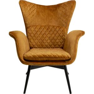 Sessel Tudor Velvet Goldbraun