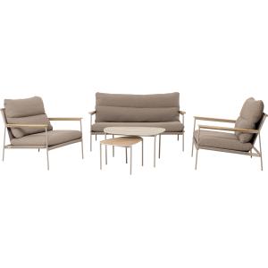 Sitzgruppe Corsica Creme (5/tlg.)