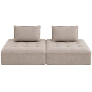 Sofa Portofino Grau Outdoor 2/Set