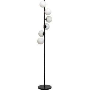 Stehleuchte Scala Balls Milky Schwarz 160cm