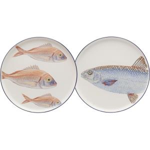 Teller Poisson Blau Ø27cm Sortiert