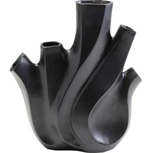 Vase Flame Schwarz 29cm