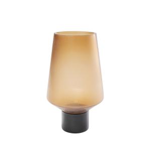 Vase Noble Ring Amber Matt 26cm