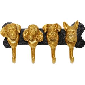 Wandgarderobe Dog Family Gold 31cm