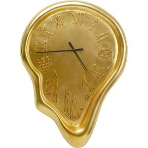 Wanduhr Big Drop Gold 92x127cm