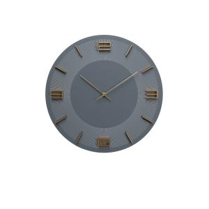Wanduhr Leonardo Grau/Gold Ø49cm
