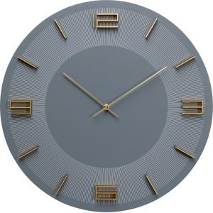 Wanduhr Leonardo Grau/Gold Ø49cm