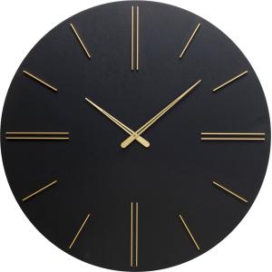 Wanduhr Luca Schwarz Ø70cm