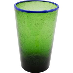 Wasserglas Bubbles Grün 14cm