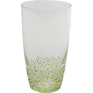 Wasserglas Confetti Grün 15 cm