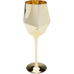 Weinglas Diamond Gold