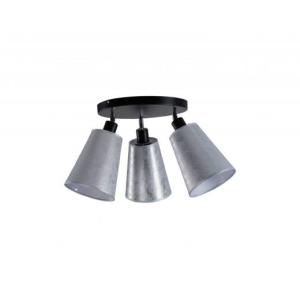 Bauhaus Deckenlampe Stoff Silber E27 zielgerichtet