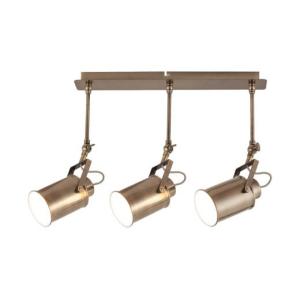 Langer Deckenstrahler 3-flmg verstellbar in Bronze
