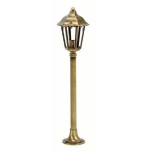 Standlampe für Garten Messing 66cm hoch IP43