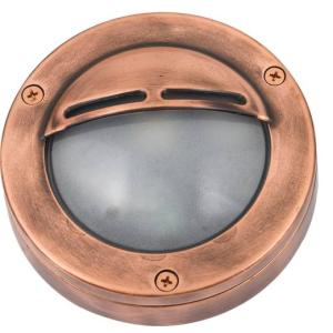 Wandlampe Außen Rund Kupfer Maritim Echt-Messing