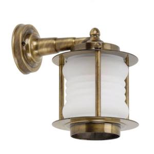 Wandlampe Außen Messing Glas Maritim Haustür