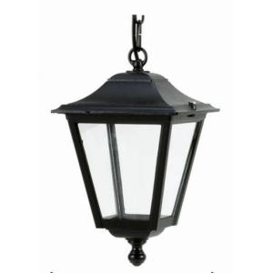 Pendelleuchte außen IP44 Rustikal Aluminium Schwarz E27