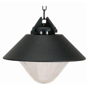 Außen Pendelleuchte Schwarz Ø32cm rund IP44 Rustikal
