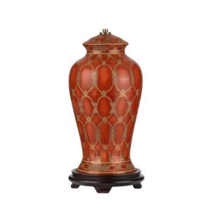 Gestell für Tischleuchte Keramik in Terracotta 40cm E27
