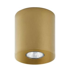 Spot Lampe Decke Metall in Gold Ø 11 cm rund klein GU10