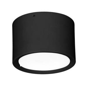 LED Deckenleuchte rund Schwarz 4000 K klein 12 cm