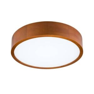 Wohnliche LED Deckenleuchte ABBEY Holz Modern rund