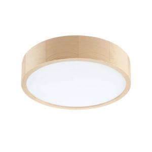 Wohnliche LED Deckenleuchte ARBARO in Kiefer rund