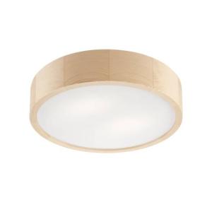 Deckenleuchte Holz Braun rund Wohnzimmer