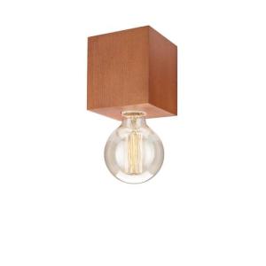 Deckenleuchte Braun Holz eckig Wohnzimmer Lampe