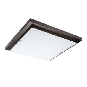 LED Deckenleuchte Braun eckig Wohnzimmer Holz