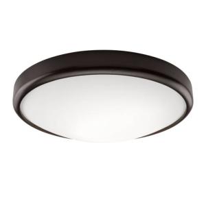 Moderne LED Deckenleuchte Wohnzimmer Braun rund