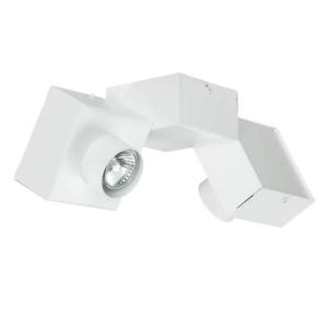 Deckenlampe Quader Design Weiß Metall 2x GU10