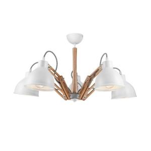 Deckenleuchte Farbig Holz 5-flmg Modern Wohnzimmer