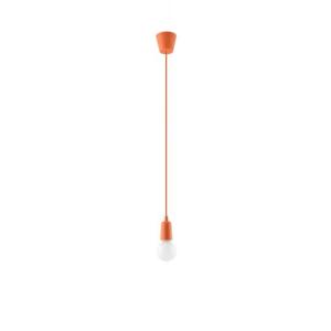 Verstellbare Hängelampe NESSA Tiefe bis 90cm E27 Orange