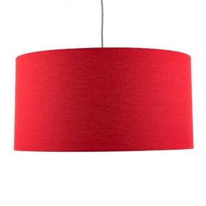 Stoff Lampenschirm für Hängeleuchte Stehlampe 60 cm Rot