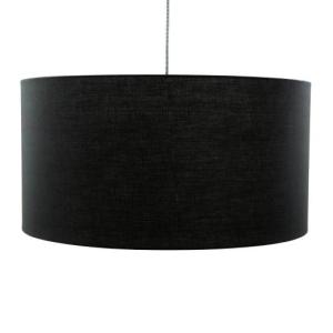 Stoff Lampenschirm groß 60 cm Schwarz für Hängeleuchte