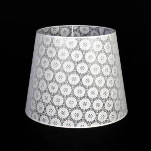 Lampenschirm Stehlampe Weiß Spitze Textil E27