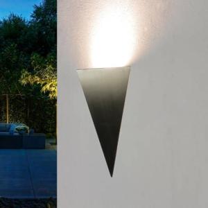 Edelstahl Außenwandleuchte Dreieck LED