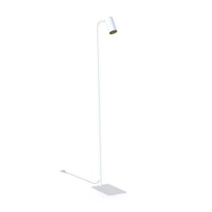 Kleine Stehlampe Weiß 124cm Modern flexibel GU10 Metall
