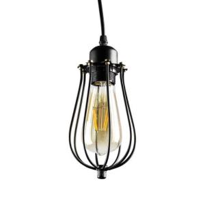 Hängelampe Industrie Design mit Edison Lampe Esszimmer