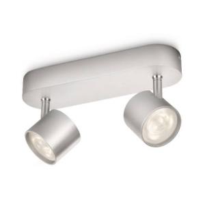 Philips LED Wandleuchte Cyl Silber 2-Flm