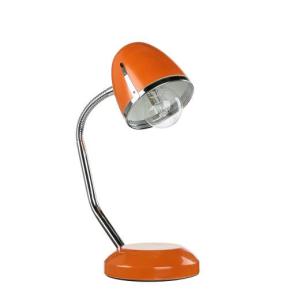 Schreibtischlampe Retro Design flexibel Metall 36 cm Orange…