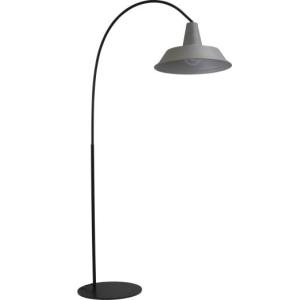 XXL Stehlampe Grau H:186cm Industrie Handarbeit