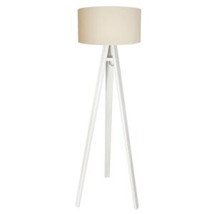 Stehlampe Creme Weiß Holz 10cm2cm Retro Wohnzimmer