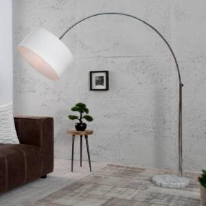 Stehlampe Weißer Schirm 170cm Lampe Wohnzimmer