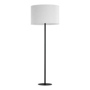 Stehlampe Modern Schwarz Weiß 168 cm Metall Stoff E27