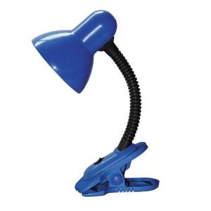 Tischlampe Blau für Kinder beweglich E27 klemmbar