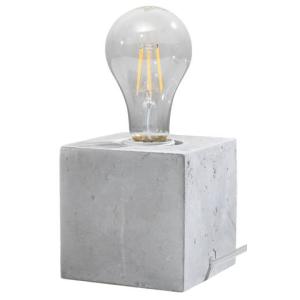 Dekorative Tischlampe Beton H:10cm klein Würfel
